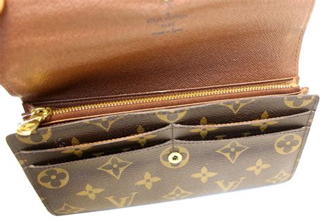 louis vuitton brown monogram wallet|Louis Vuitton sarah wallet.